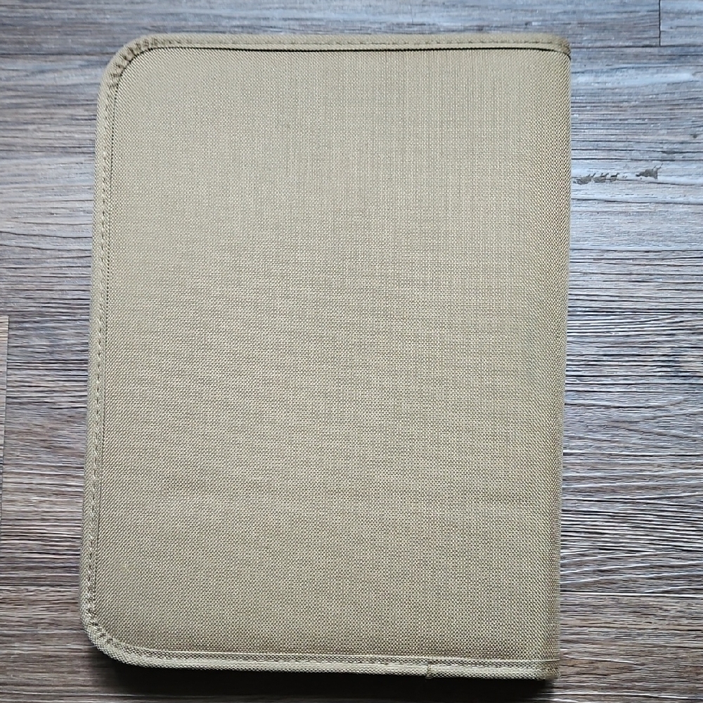 Alpha Code Tan Organizer/Tablet Case - Picture 2 of 5